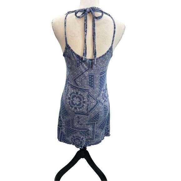 Reckless hearts blue bandanna dress size small - Picture 4 of 14